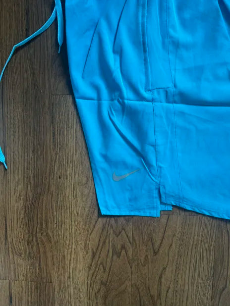 NIKE MILER T-SHIRT & MILER SHORT SET - CYAN