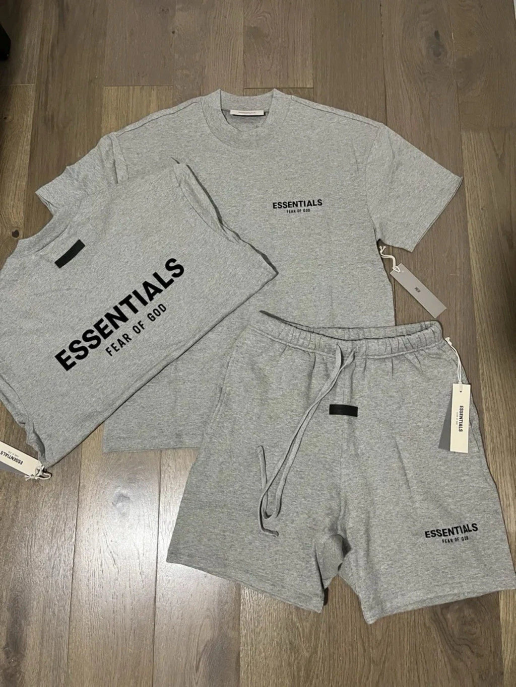 Essentials FOG SS25 Short Set Light Oatmeal