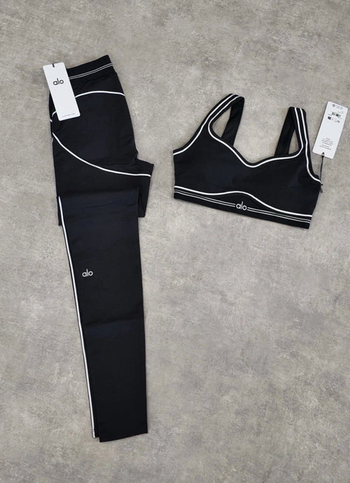 Airbrush High-Waist Heart Throb Legging - Black