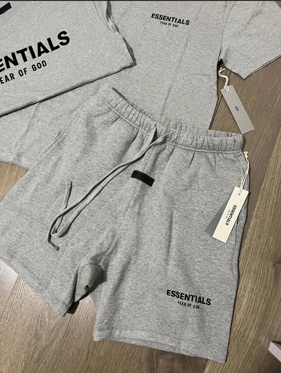 Essentials FOG SS25 Short Set Light Oatmeal