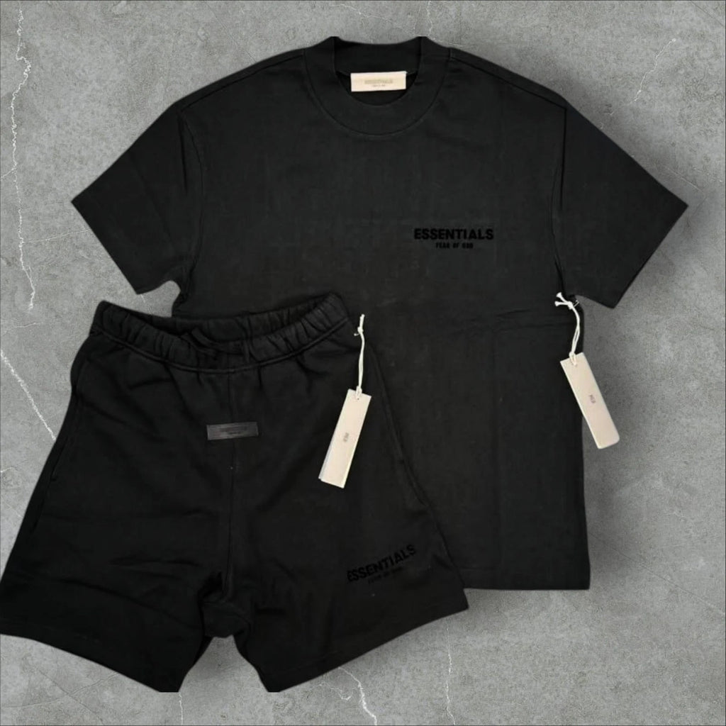 Essentials FOG SS25 Short Set Black