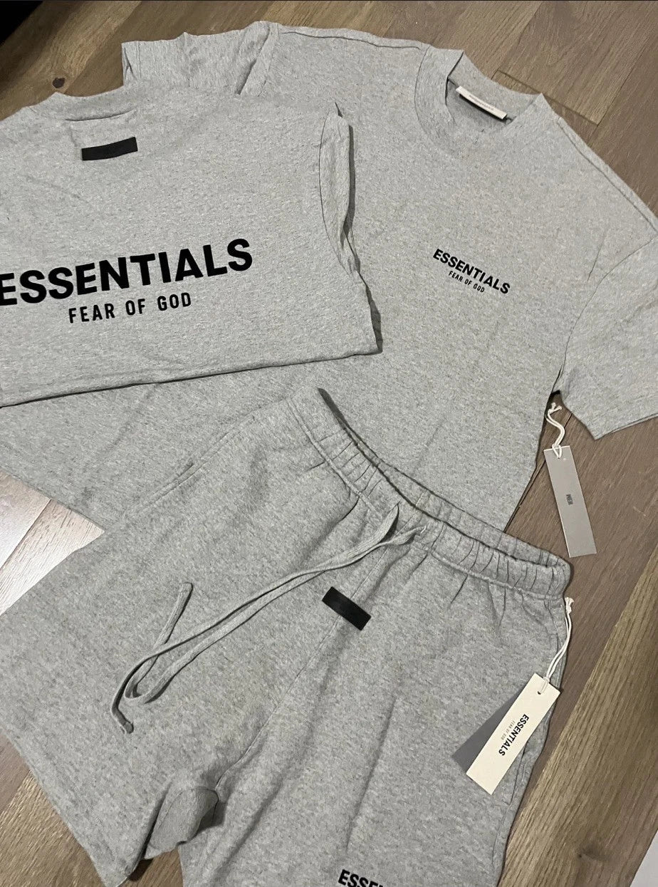 Essentials FOG SS25 Short Set Light Oatmeal